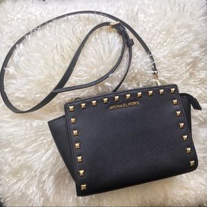 Michael Kors Medium Selma Studded Crossbody Bag